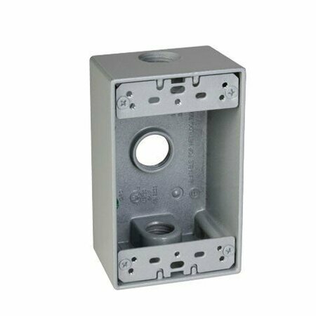 TAYMAC Electrical Box, 26.897882 cu in, Outlet Box, 1 Gang, Cast Metal, Rectangular SB350S